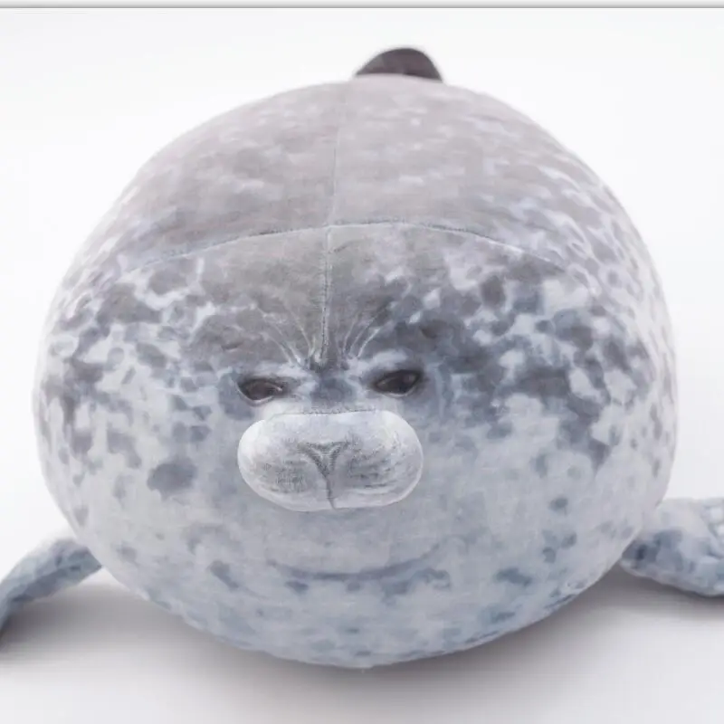 Śliczne Sea Lion pluszowe zabawki 3D nowość poduszki miękkie uszczelnienie pluszowe wypełnione pluszowe parapetówkę Party poduszka BabyGift