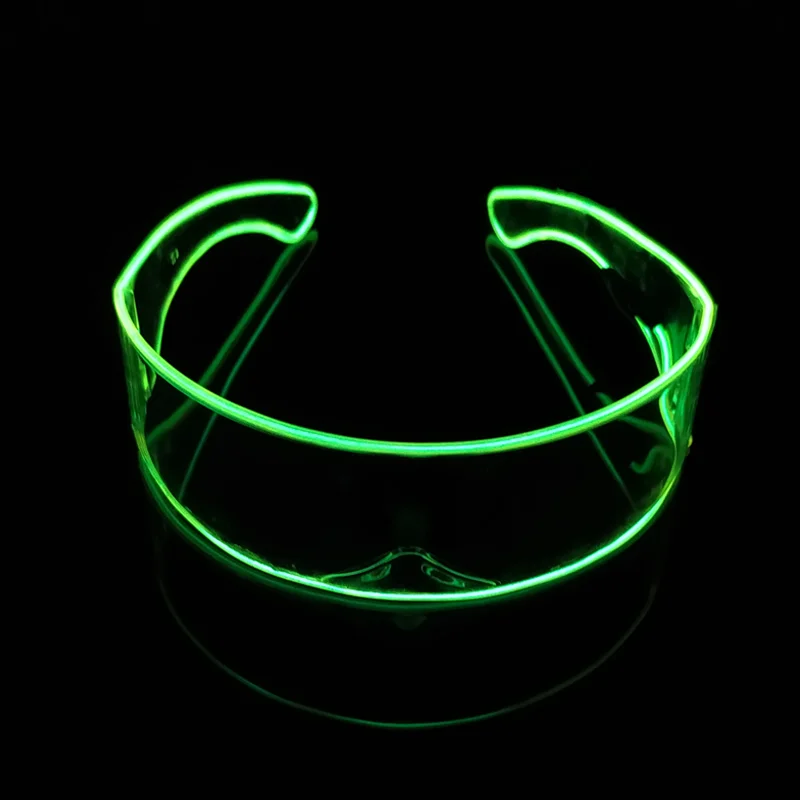 Luminous LED Glasses Dance Glowing Props Neon Goggle Decorative EL Wire Glasses For Rave Music Performance