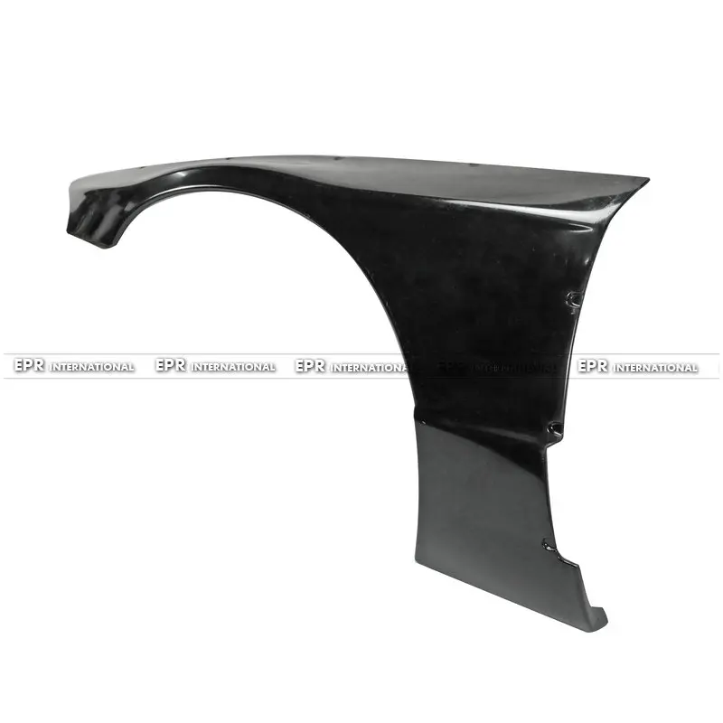 For Nissan R32 GTR FRP Unpainted Fiber Glass ROB Style Front Over Fender With Fiberglass Extension 4pcs Mudguard Trim