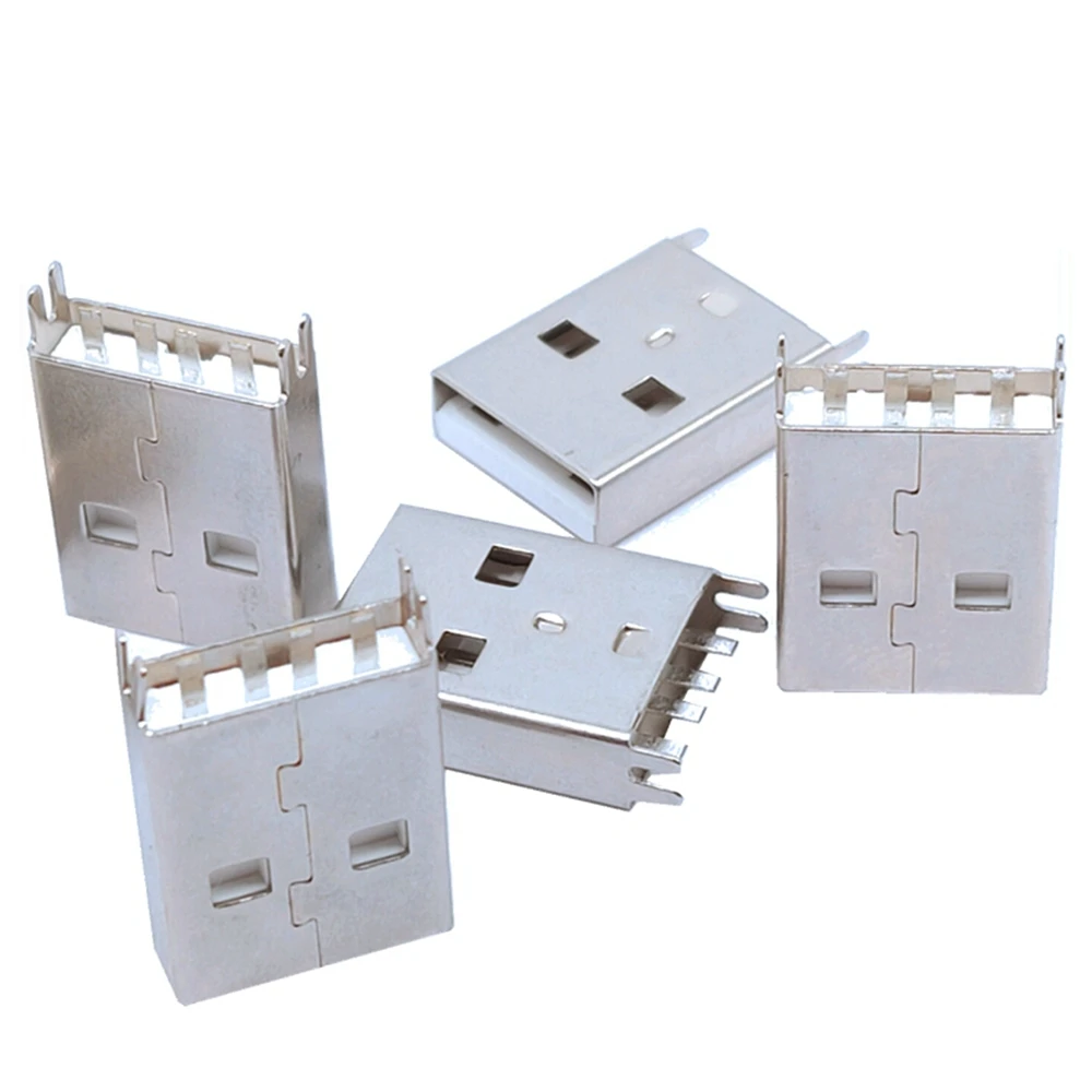 

10 шт. «сделай сам», USB штекер, переходник, разъем PCB, соединитель, соединитель типа A, тип B, патч, прямой контакт