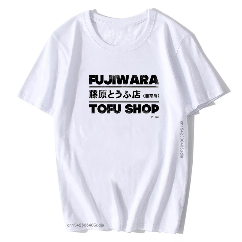 Drift Japanese Anime Fashion Short Sleeves Summer Cool Initial D Fujiwara Tofu Shop Homme Tshirt Camisetas Hombre