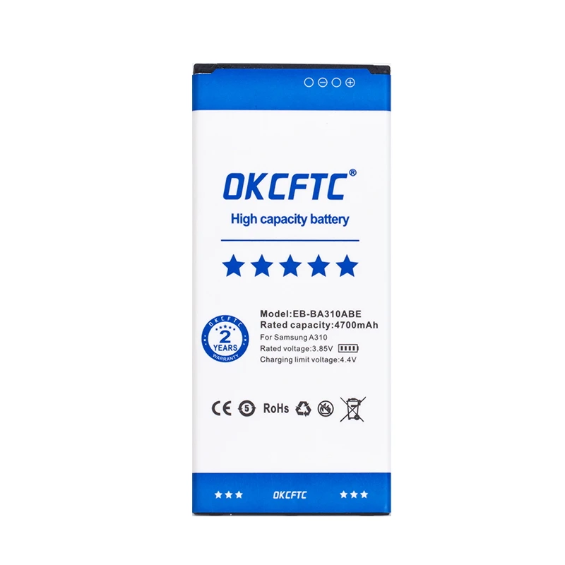 OKCFTC Original EB-BA310ABE 4700mAh battery For Samsung GALAXY A3 2016 Edition A310 A5310A A310F SM-A310F A310M A310Y +Tools