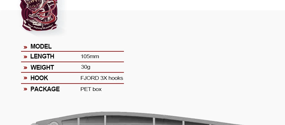 FJORD 105mm 30g Sinkender Köder Köder Unterwasserfischen Easy Shiner Hechtköder Großer Kurbelköder Alles für Angelzubehör – Detail 2