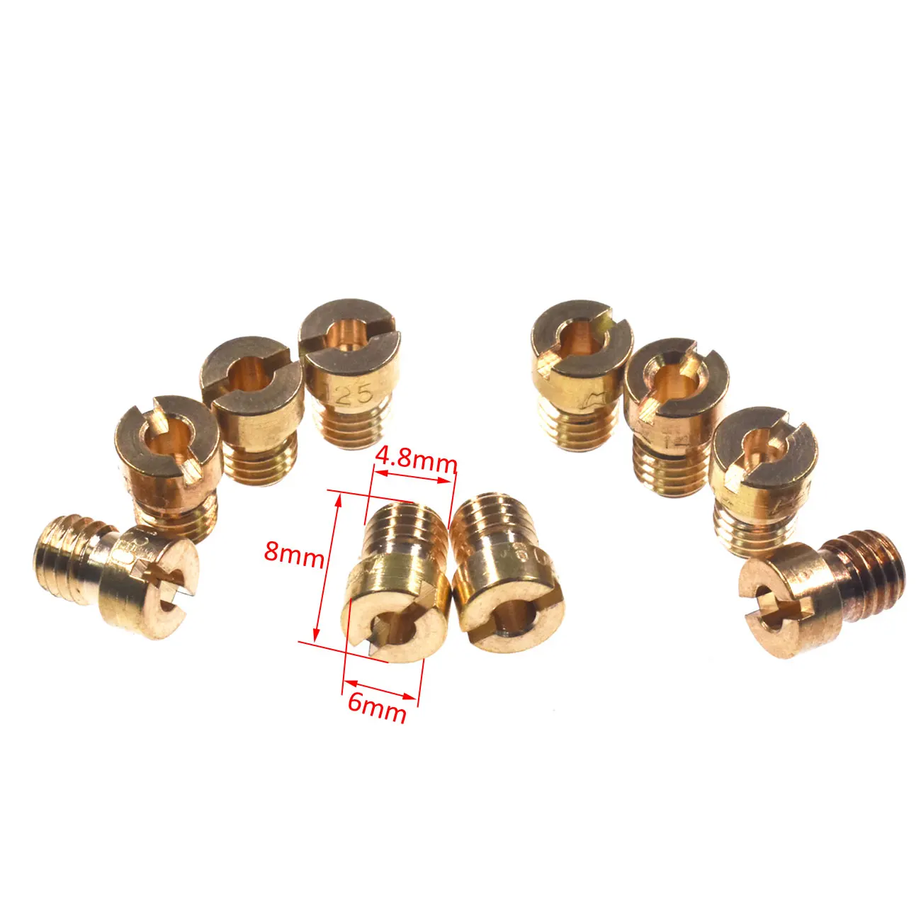 Thread Motorcycle Main Jet Kit for Carb Carburetor Sizes Available (100#-140#)