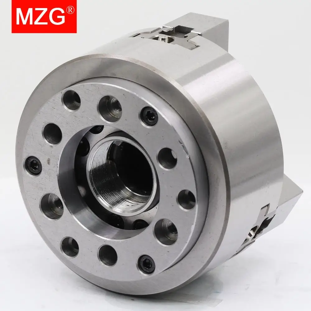 MZG SB  206 208  4 5 6 8  inch 3 Jaw Hollow Power Chuck for CNC Lathe Boring Cutting Tool Holder Hole Machining