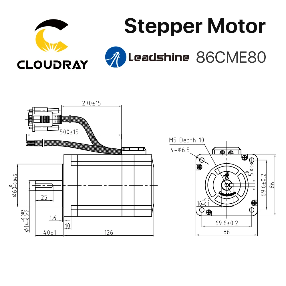 Imagem -05 - Leadshine-motor Deslizante do Laço Fechado com Motor do Codificador Nema 34 86cme80 8n.m 6.0a para o Router do Cnc Gravando a Máquina de Trituração