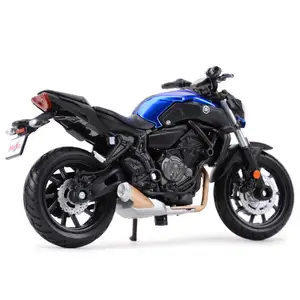 Maisto 1:18 2018 yamaha mt07 estática die cast veículos colecionáveis passatempos modelo de motocicleta brinquedos 6 principais vendas pneu moto xj6 - №4