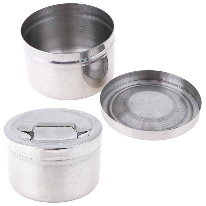 1 Piece Medical Alcohol Round Box 304 Stainless Steel Cotton Can Barrel Laboratory Instruments And Tools Storage Tank With Cover