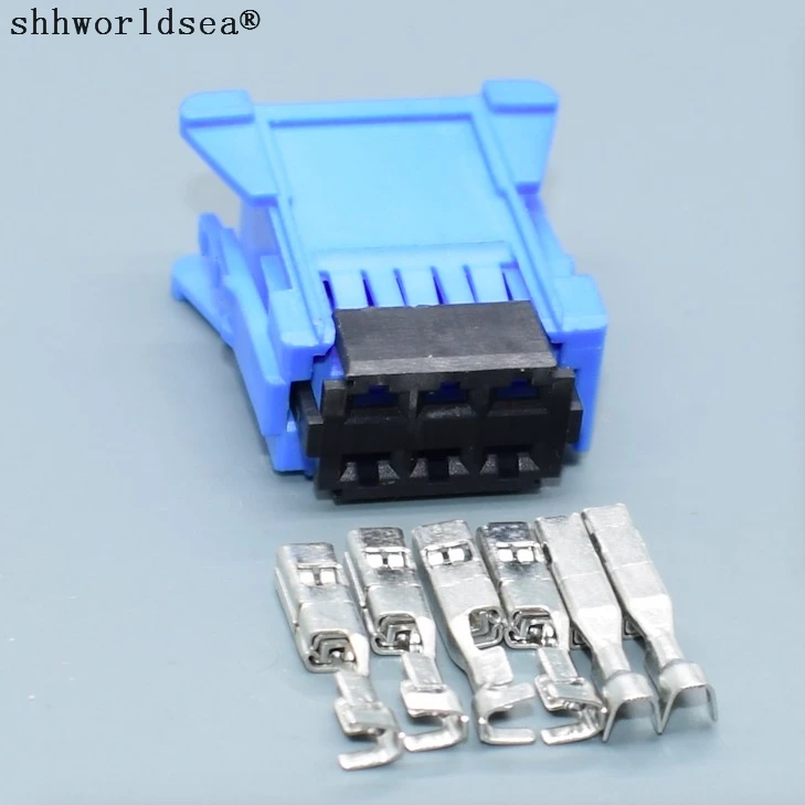 worldgolden 6 pins Female Automotive Air Conditioner Speed Control Connector Auto Electronic Plug For Peugeot 197676E 98172-1004
