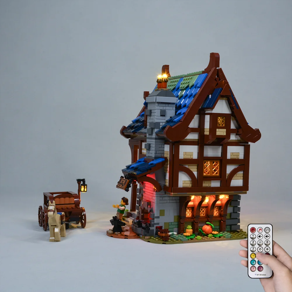 LED Lighting Kit for 21325 Medieval Blacksmith Building Bricks Toys Set Not Including Module