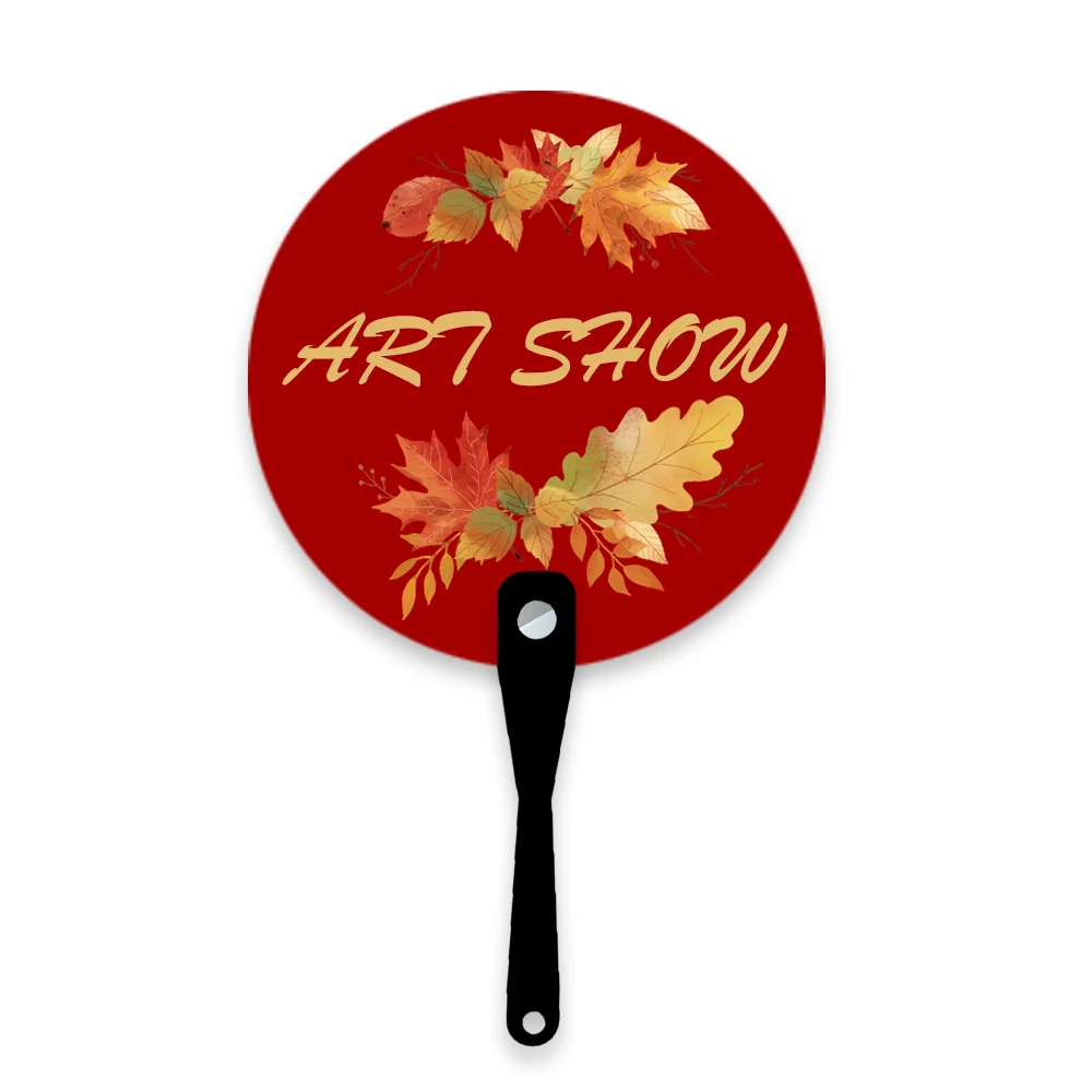 

Chinese Plastic Hand Fan, Cute, Custom Shape, Printing Logo, Promotion and Events Gifts