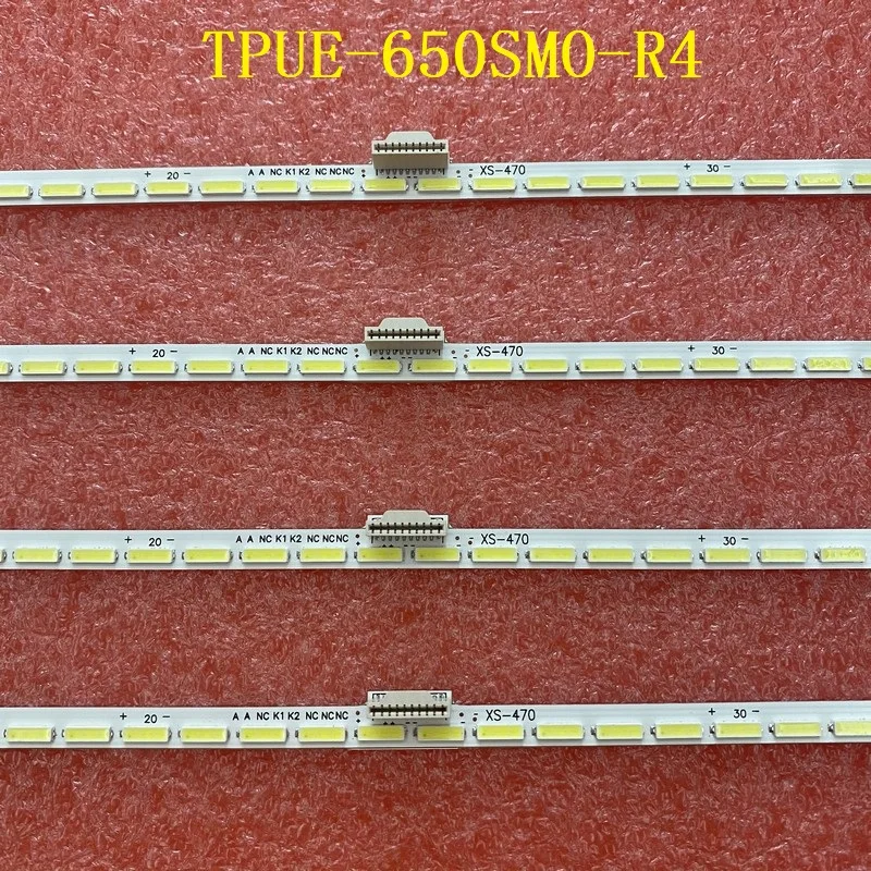 4pcs/set 48LED LED backlight Strip bar For 65PUS7600/12 65PUS9109/12 TPUE-650SM0-R4 TPT650LS-FJ01