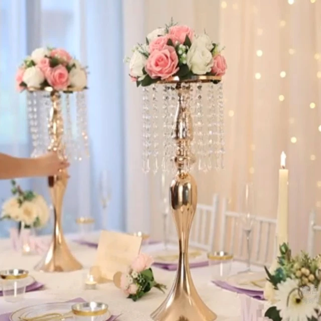 20pcs)40cm tall Clear Crystal Wedding Table Centerpieces Crystal acrylic Table Centerpiece qq344