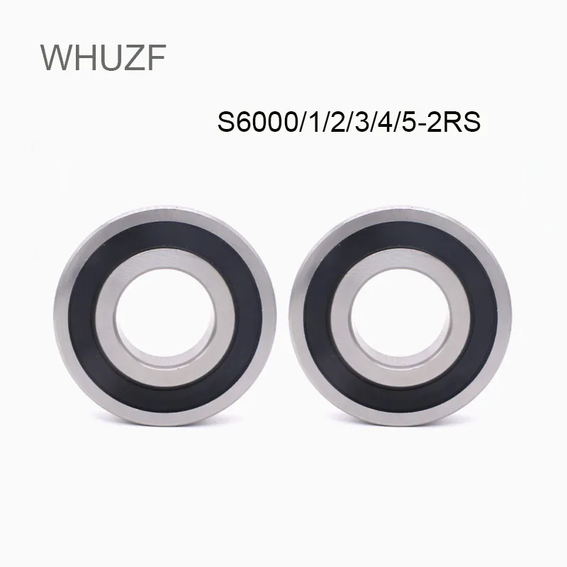 

WHUZF 5/10PCS S6000RS S6001-2RS S6002 RS S6003 S6004 S6005 2RS RS Deep Groove Ball Bearing ABEC-7 Stainless Steel Ball Bearings