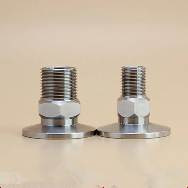 ZionVacuum Outer Thread Joint KF40/KF50 Stainless Steel Vacuum Outer Wire Connector Standard Fast-loading Chuck Outer Wire Joint