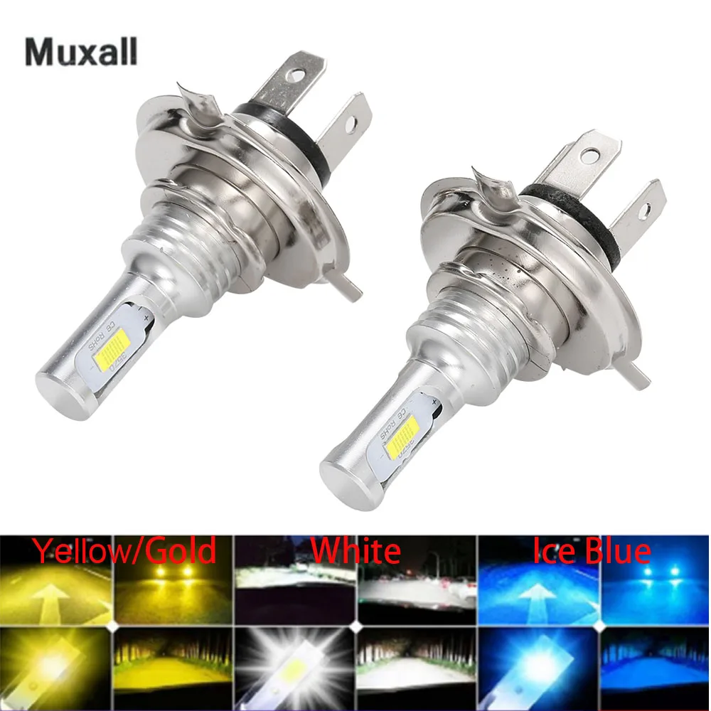 Muxall Turbo LED Canbus h7 H4 H11 HB3 9005 HB4 9006 Car headlight Bulb Auto Motorcycle Fog Lamp 12000LM High Power Cold White