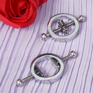 Piercing Nippelschutz, 2 Teile, Ringe, Kreisklemmen, Nagelplatte, Brustbuster mit innerem Gipfel, sexy, Körper, Brust, Schmuck, vorhanden 6 Hauptnippel Clip -Verkauf - №4