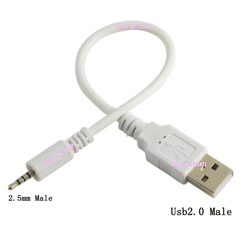 Usb 2.5 cable line Usb2.0 Male 2.5 Male Line cable Usb 2.0 A Male to 4 section 2.5mm Male wire cord Usb2.0 DC2.5 Line cable