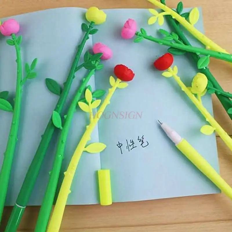 

1pcs Flower Styling Gel Pen Gel Pen Rose Pen Student Stationery