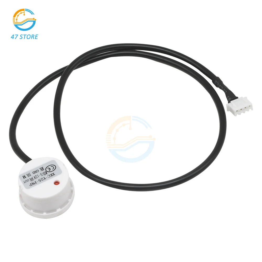 XKC-Y25-PNP Liquid Water Level Sensor Control Induction Switch Detector 5V-12V for Airtight Container Non-Contact Outer Adhering