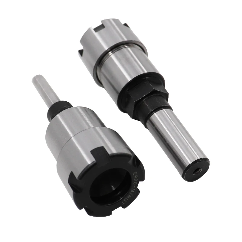 Spring Steel 1/4 1/2 Inch Shank  Milling Cutter Extender Router Bit Extension Rod ER Collet Holder Adapter