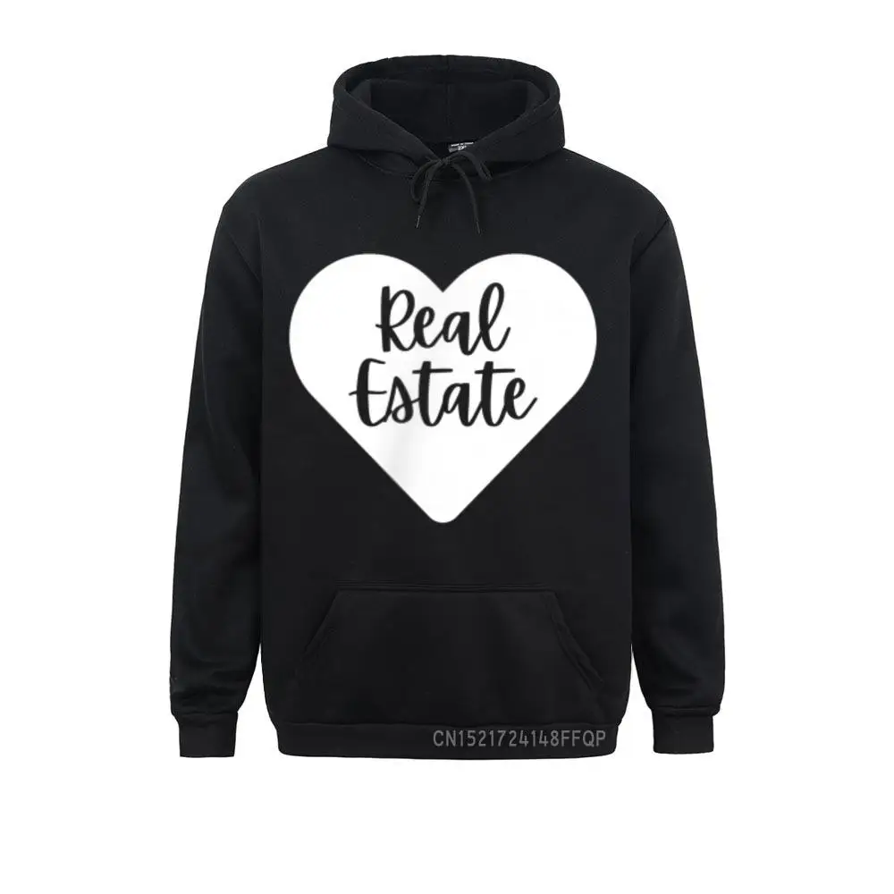 I Love Real Estate - Cute Realtor Gift For Women Pullover Moto Biker Long Sleeve Hoodies Boy Sweatshirts Street Clothes Classic