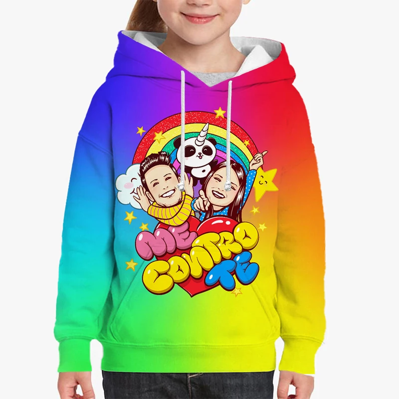 Me Contro Te 3D Print Hoodies for Girls Boys Kids Sudadera Tops Spring Autumn Children Cartoon Sweatshirts Toddler Pullovers
