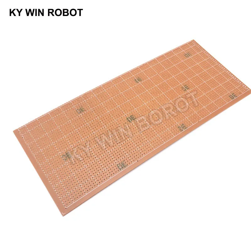 1 Pcs DIY 10X24.5 10*24.5 CM Prototipe Kertas PCB Universal Percobaan Matriks Papan Sirkuit Baris Tunggal terus Menerus Lubang 100X245 Mm