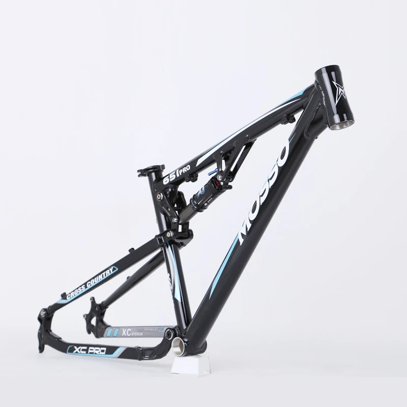 

MOSSO 651PRO Mountain Bicycle Frame Aluminum Alloy Full Suspension 26x16 Soft Tail Disc Brake Frame