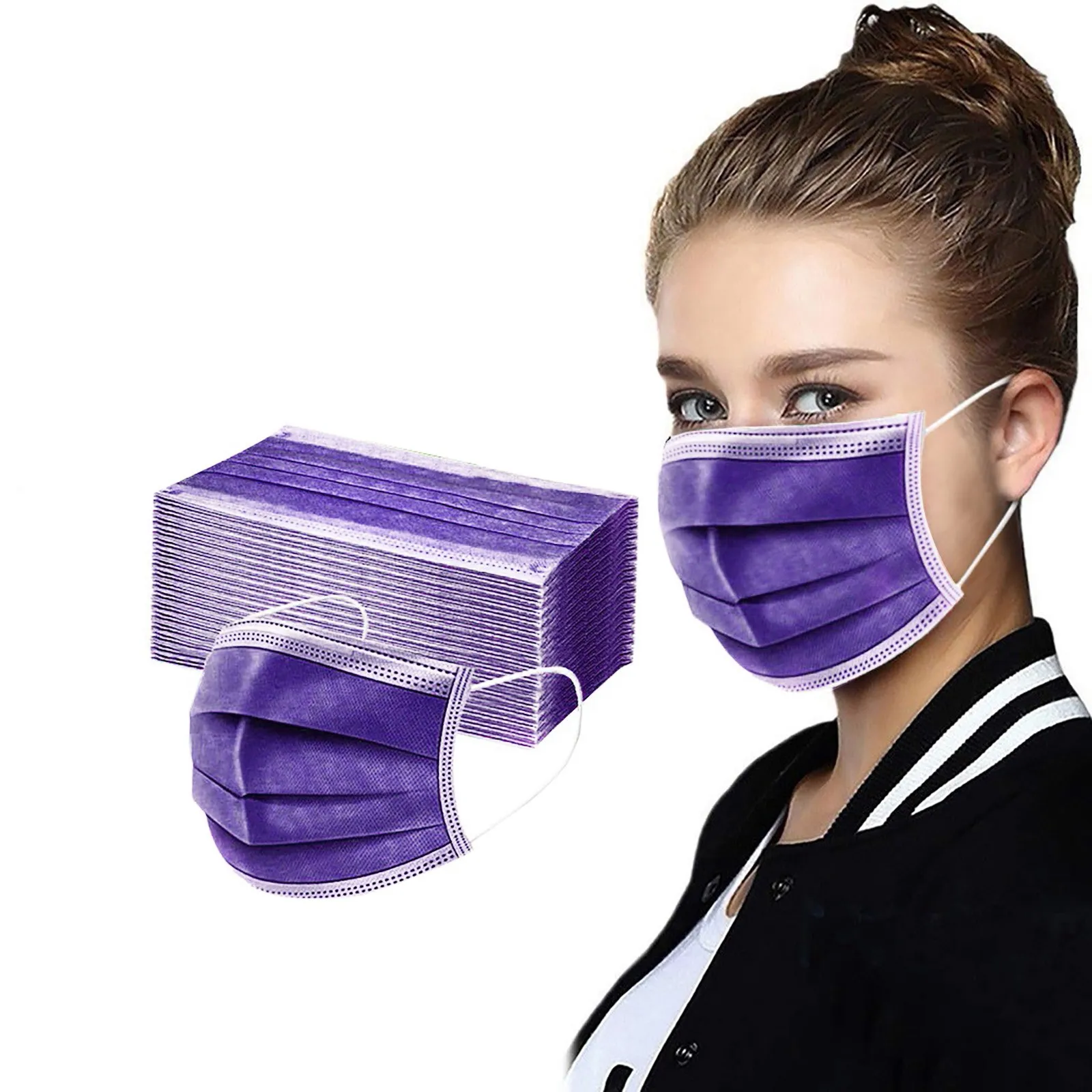 50PCS Adult Disposable face mask masque chirurgical 3 Ply Filter Mouth Face Mask quirurgicas homologadas mascara mascarillas