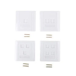 1 Port, 2 Ports, 3 Ports, 4 Ports 86 Type Computer Socket Panel CAT5E Network Module RJ45 Cable Interface Outlet Wall Socket