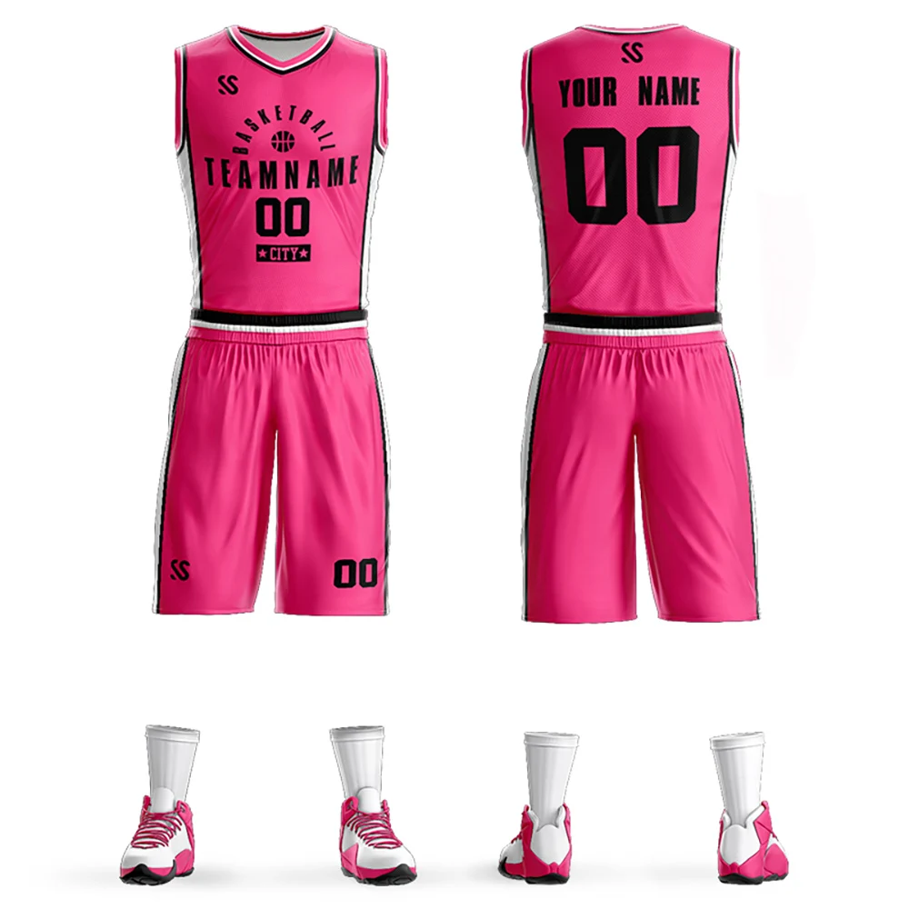 

Custom Basketball Jerseys Printed With Your Basketball Shirt Team Name Number Outdoor Game Training Uniform Men