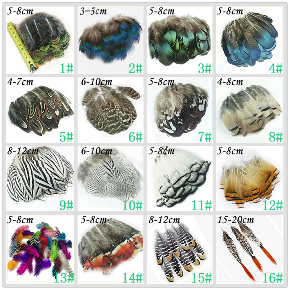 Wholesale 20-500pcs Beautiful Natural Peacock/Pheasant/Ostrich /Rooster Feather For Craft Jewelry Making Plumes DIY Accessories