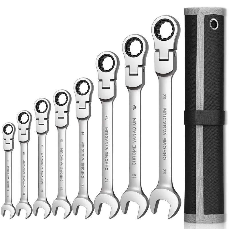 

Flex-head Ratcheting Wrench Set Metric Combination Key Set Spanners Torque Gear Hand Tools.Garage Tools.Car Repair Tools