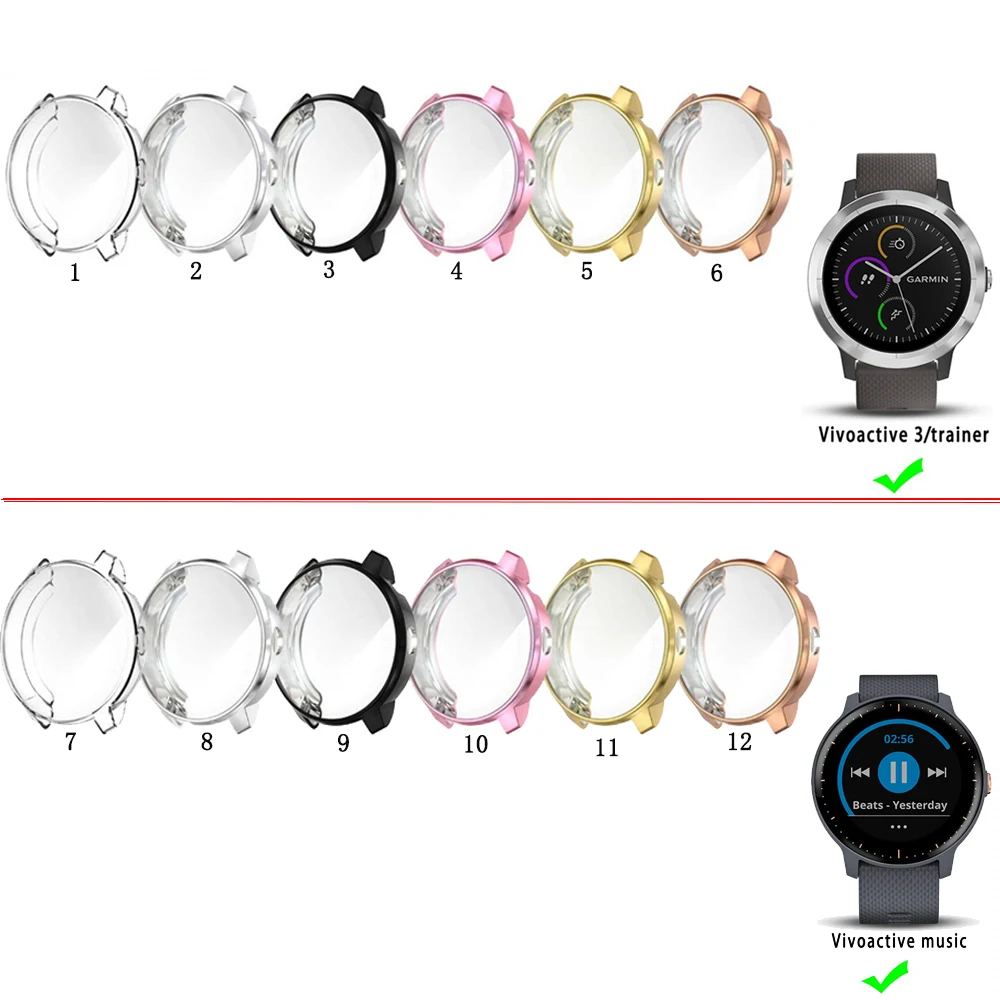 

Защитный чехол из ТПУ для Garmin Vivoactive 3 Music, защитный чехол