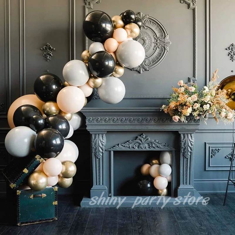 

5-36inch Black Latex Round Balloons Wedding Decoration Helium Big Large Giant Balloon Birthday Party Decor Inflatable Air Ball