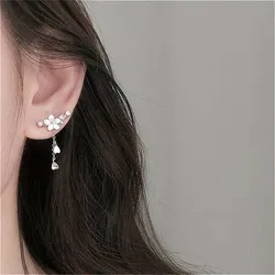 Sakura Tassel Earrings Exquisite Pendant Earrings Women's Personalized Fashion Accessories Sweet Cherry Blossom Jewelry Gifts
