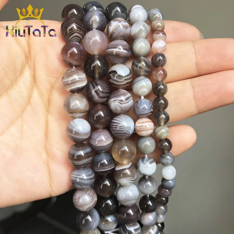 Natural Genuine Stone Beads Persian Jades Round Loose Spacer Beads For Jewelry Making DIY Bracelet Accessories 7.5\'\' 6/8/10/12mm