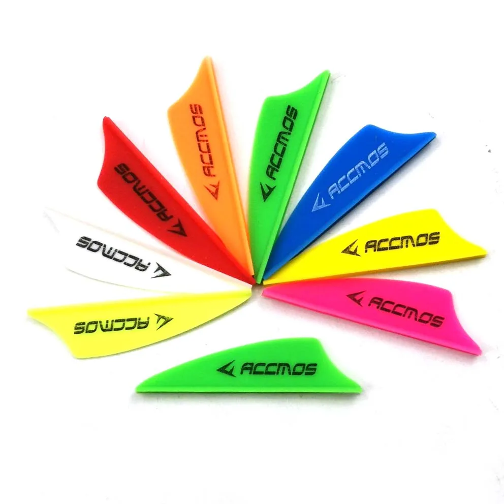 100pcs 1.75 Inches DIY Arrows Shield Platic Vans Arrow Feather Arrow Fletches For Archery Arrow Free Shipping