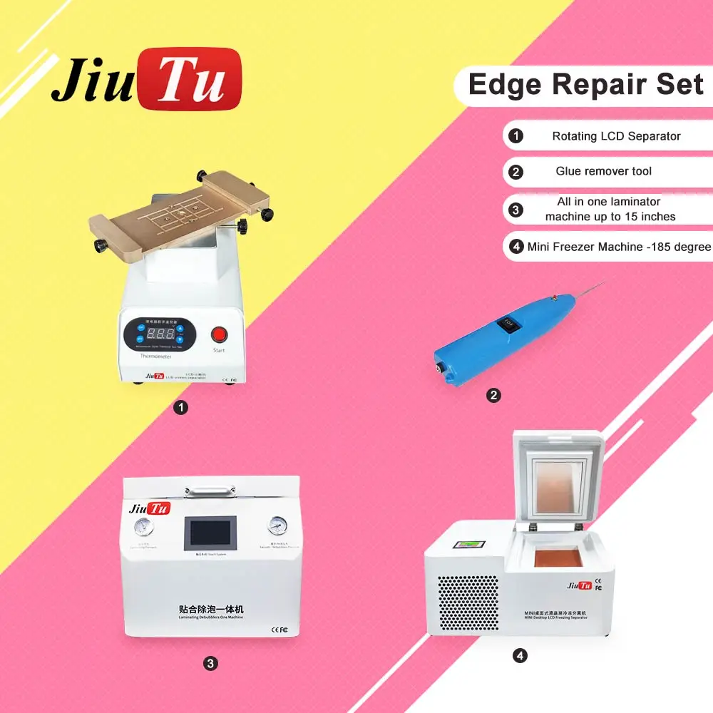 Curved LCD OLED Screen Repair Machine Kit For iPhone 12Promax X XS XR 8 Plus Glass Change S8 S20 Ultra Glass Replacement