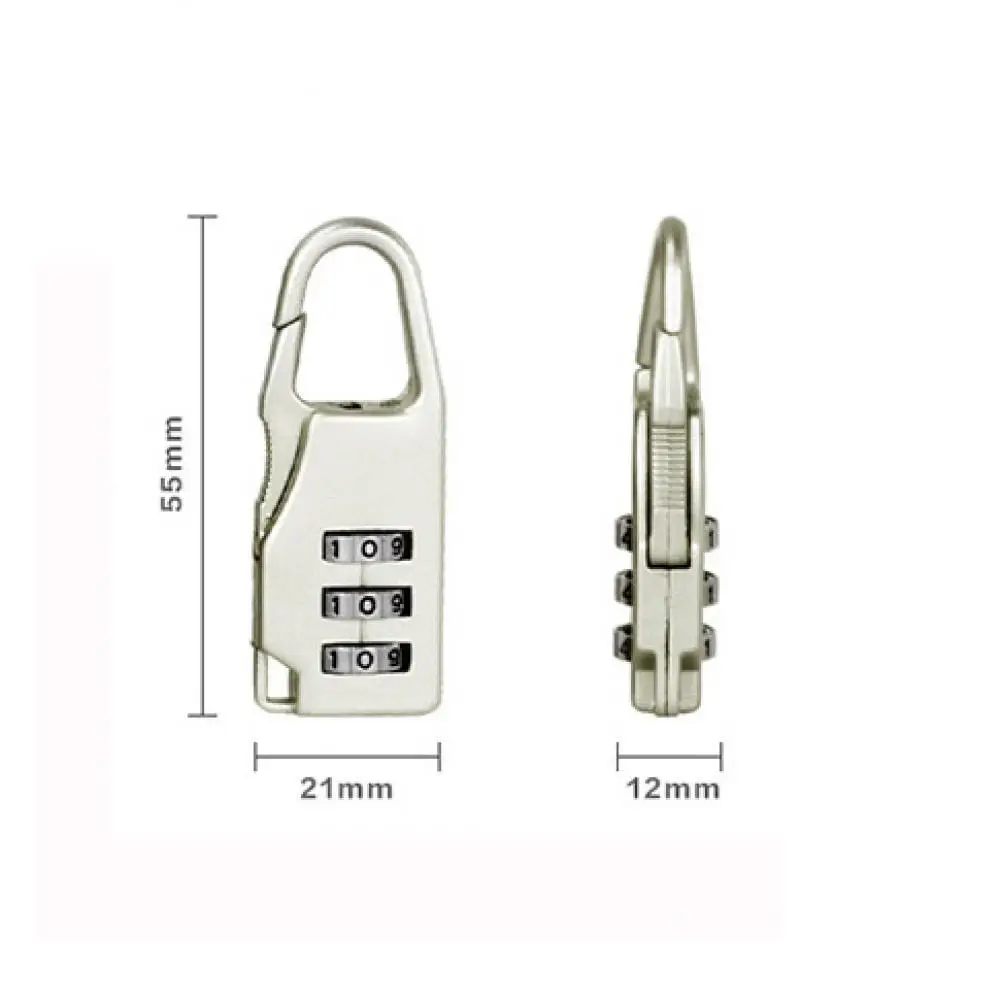 2023 Mini 3 cifre quadrante ripristinabile combinazione bagaglio da viaggio valigia lucchetto lucchetto zaino password Lock contraseina