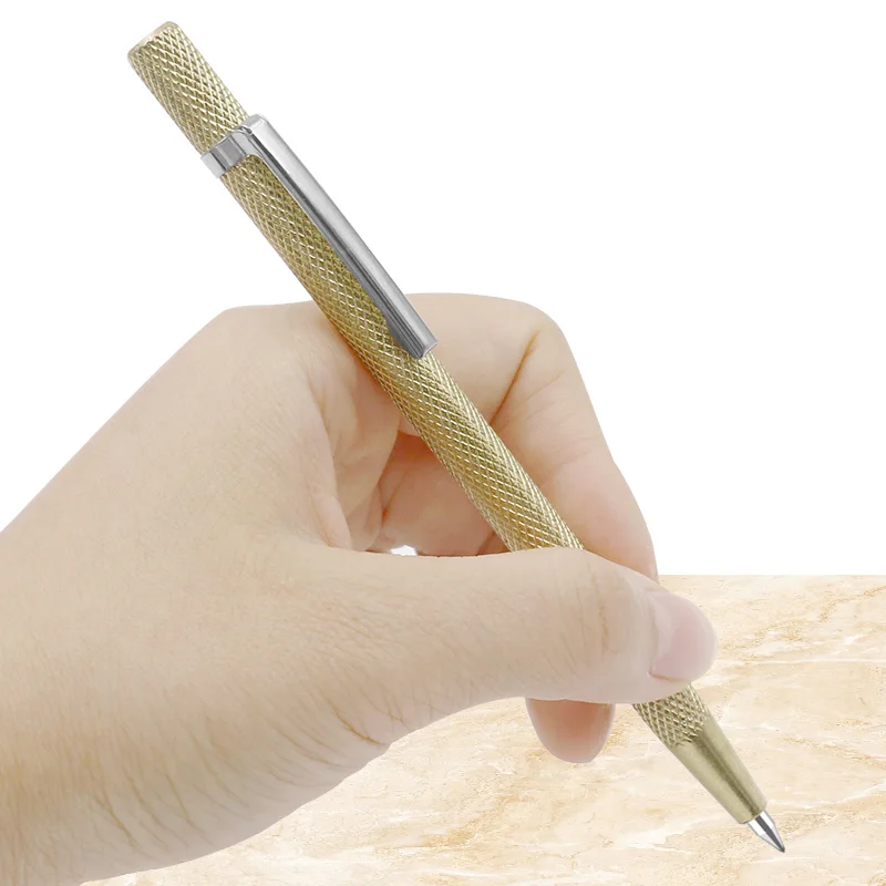 Punta in acciaio Scriber Penna di Marcatura Incisione Strumenti di Metallo Borsette Lettering Tool Tip Scriber Coltello Piastrelle