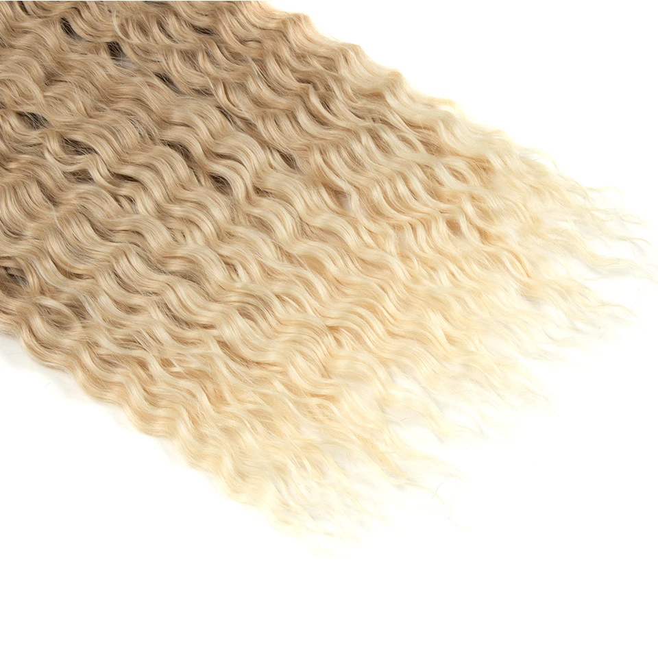 Ariel Hair Synthetic Twist Crochet Curly Hair 24 Zoll Water Wave Braid Hair Ombre Blonde Brown Deep Wave Flechten Haarverlängerung – Detail 31