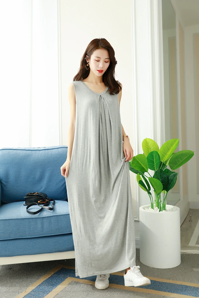 Women sleepwear High Quali lingerie Modal cotton sleep dress Loose long nighties for female nightgown High Quality new fashion