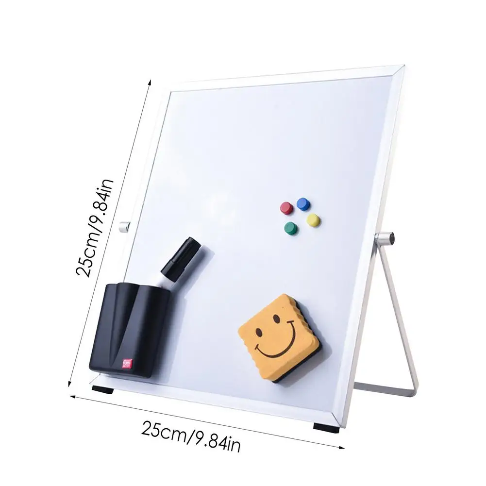 Imagem -06 - Magnetic Erasable Whiteboard Double Sided Message Board Stand Dry Conjunto Alumínio Liga Dobrável Hot