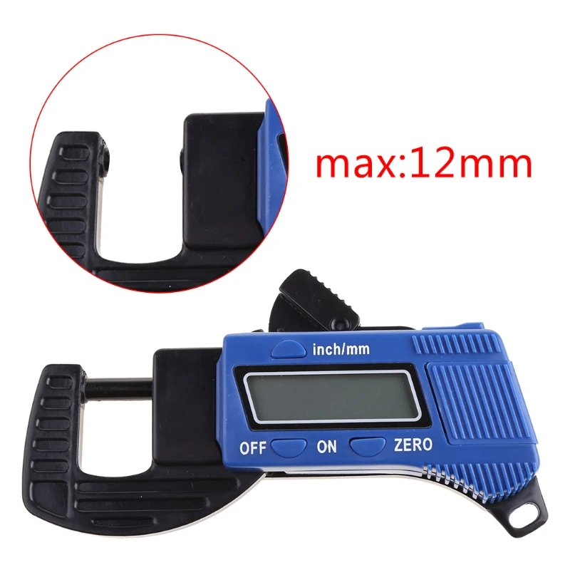 2021 New Electronic Digital LCD 0-12.7mm Thickness Caliper Carbon Fiber Micrometer Guage