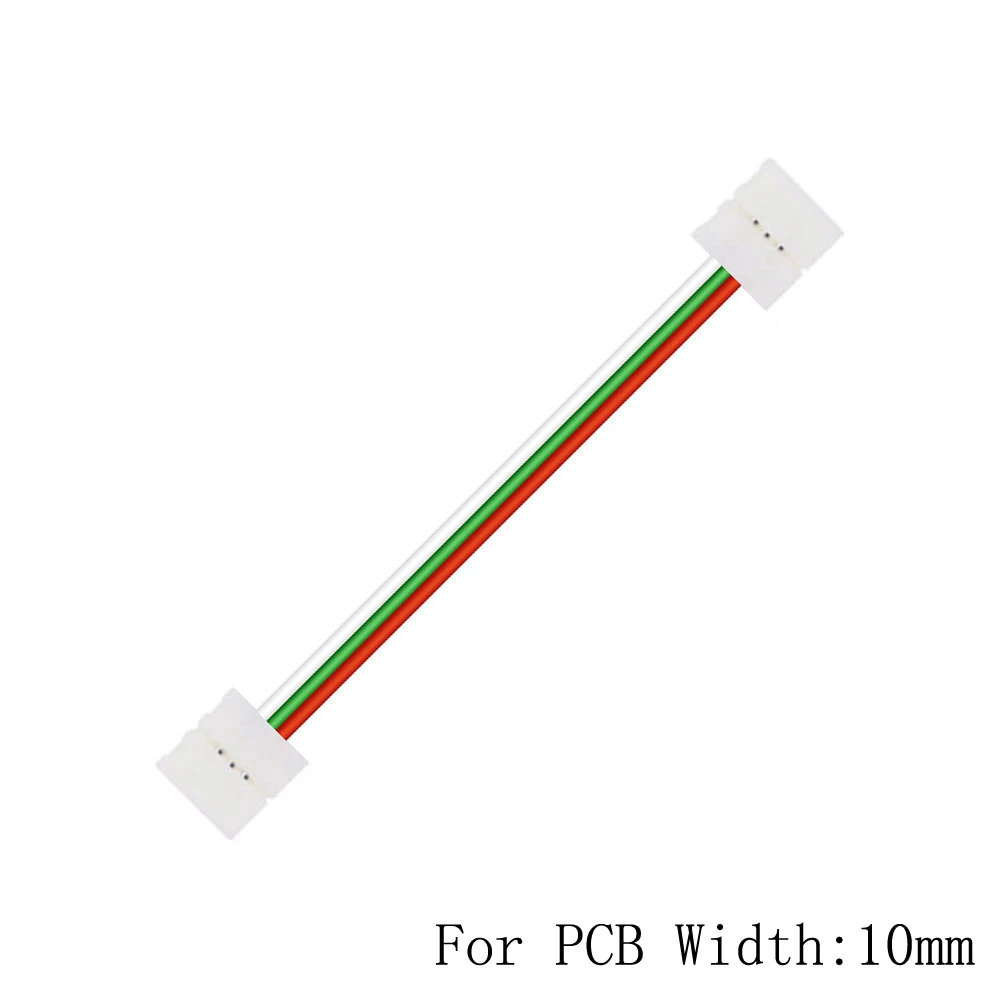 2/3/4/5Pin złącze taśmy LED podwójne złącze na zatrzask do 8mm 10mm 12mm 3528 WS2811 WS2812 5050 RGB RGBW RGBWW