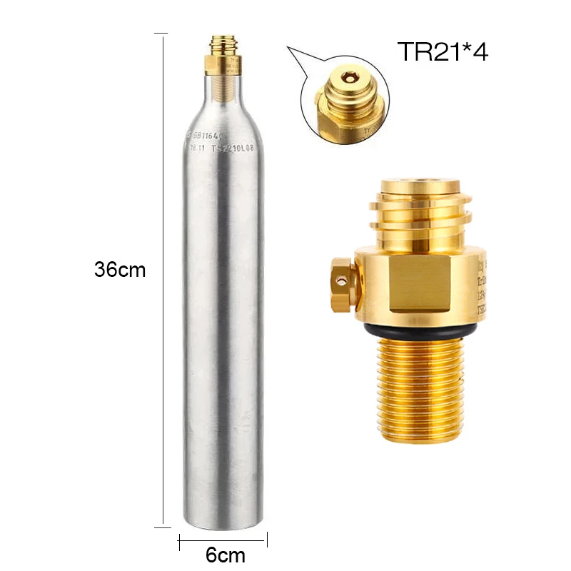 Soda Bottle Adapter,TR21-4 Brass Valve for Soda Cylinder M18*1.5 Thread Replacement Valve Co2 Cylinder Aerator Soda Water Making