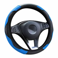 leather Car Steering Wheel Cover For Hyundai I10 I20 I30 I40 Kona Solaris IX35 IX25 Accent Santa fe Tucson 2020 Auto Accessories