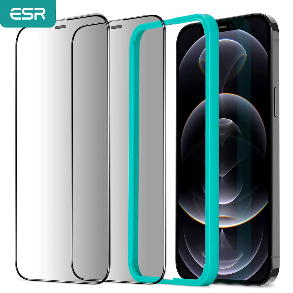 ESR for iPhone 12 Pro Max for iPhone 12 Pro Tempered Glass for iPhone 12 mini Screen Protector HD Anti Blue-Ray Anti-Glare-Spy